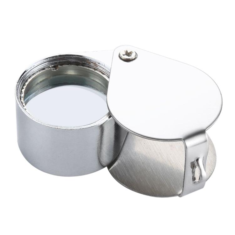 Mini Portable 30X Jewelry Magnifier(Silver)