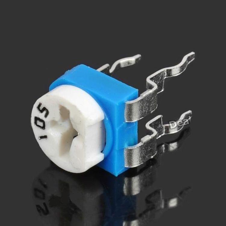 5 PCS 0.1W 50V Horizontal 105 1M Ohm Adjustable Resistor