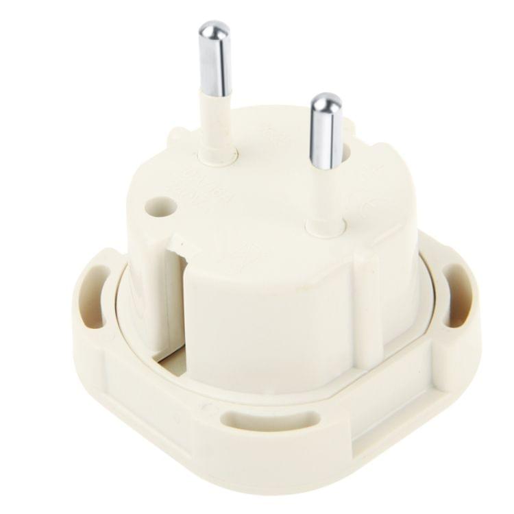 High Quality UK Plug to EU Plug AC Wall Universal Travel Power Socket Plug Adaptor(White)