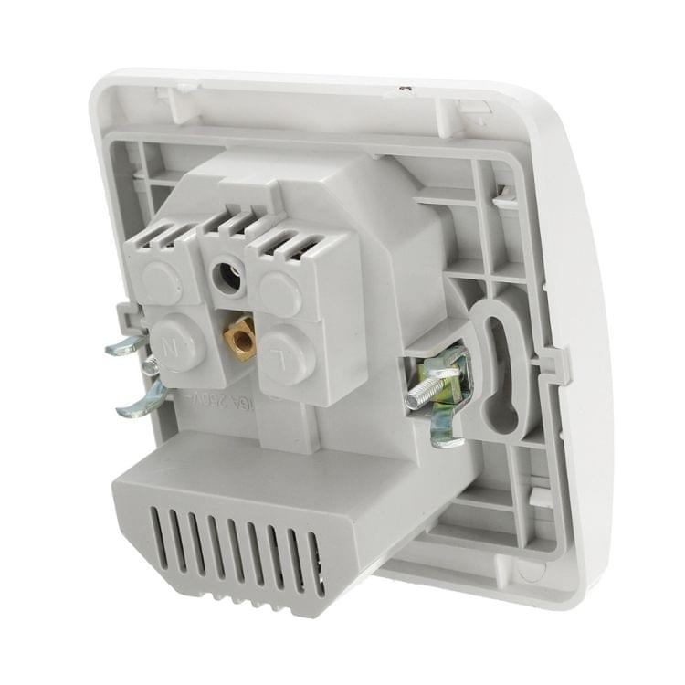 DIXINGE 2A Dual USB Port Wall Charger Adapter 16A EU Plug Socket Power Outlet Panel(White)
