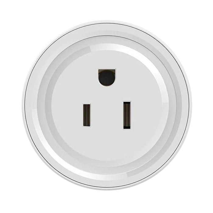 10A Smart WiFi Mini Plug APP Remote Control Timing Check Power Usage Smart Socket Works with Alexa & Google Home, AC 110V, US Plug