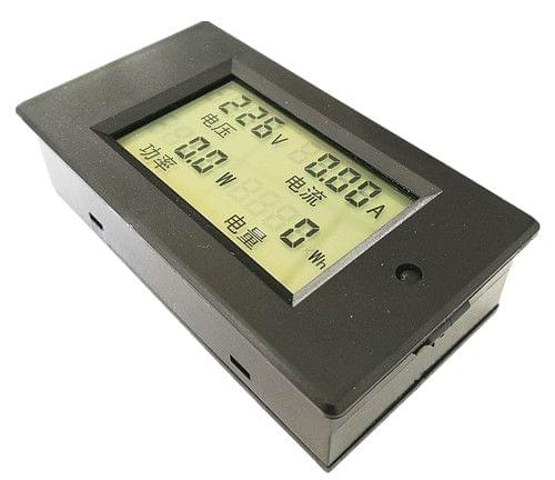 PZEM-061 4 in 1 DC Digital Display Meter Voltage Measuring Instrument, AC 80-260V, 100A(Black)