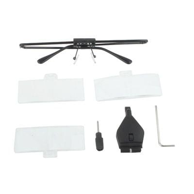 1.5X / 2.5X / 3.5X Magnifier Glasses with LED Light(Black)