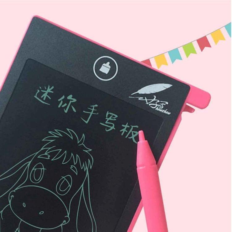 CHUYI 4.4 inch LCD Writing Tablet Portable Electronic Writing Drawing Board Doodle Pads with Stylus for Home School Office(Pink)