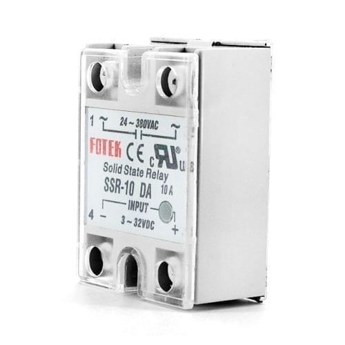 SSR-10DA AC 24-380V Solid State Relay for PID Temperature Controller