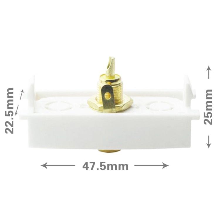 Wall Plate Insert - Single Port AV Coaxial Audio Modules