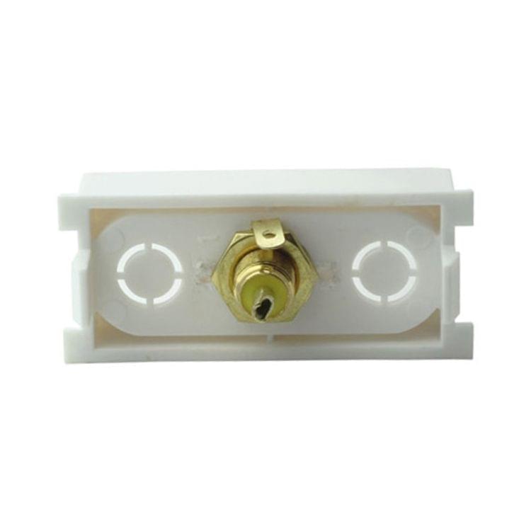 Wall Plate Insert - Single Port AV Coaxial Audio Modules
