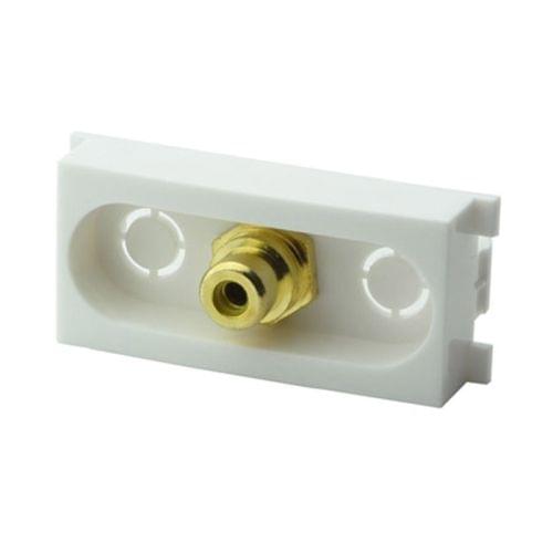 Wall Plate Insert - Single Port AV Coaxial Audio Modules