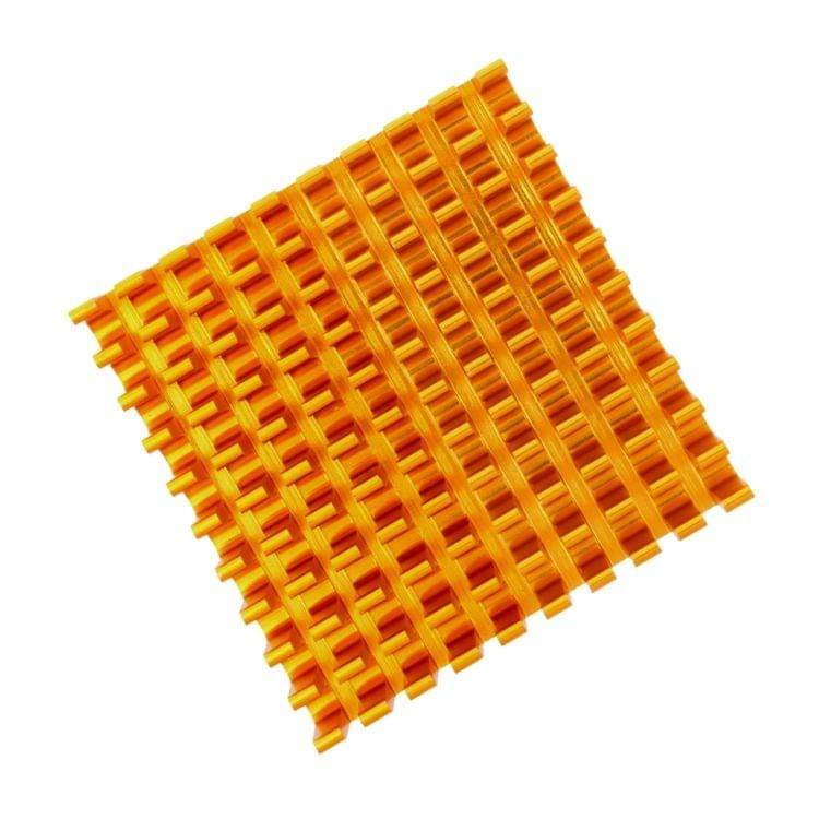 LDTR-WG0261/B 45x45x10mm Aluminum Heat Sink Heat Sink Cooler for High Power LED Amplifier Transistor Cooling (Gold)