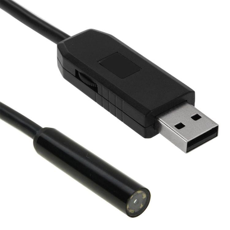 Waterproof USB Endoscope Inspection Camera with 6 LED, Length: 10m, Lens Diameter: 9mm(Black)