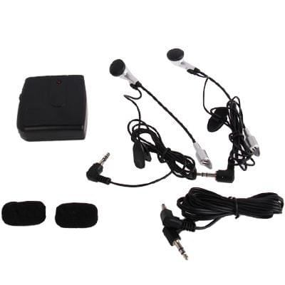 2 PCS Multi-using Wired Motorcycle Interphone(Black)