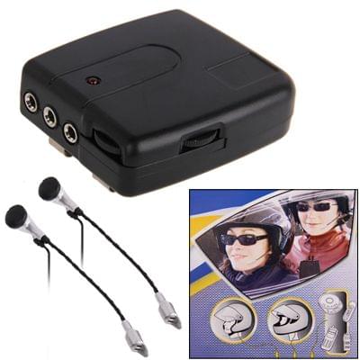 2 PCS Multi-using Wired Motorcycle Interphone(Black)