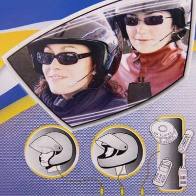2 PCS Multi-using Wired Motorcycle Interphone(Black)