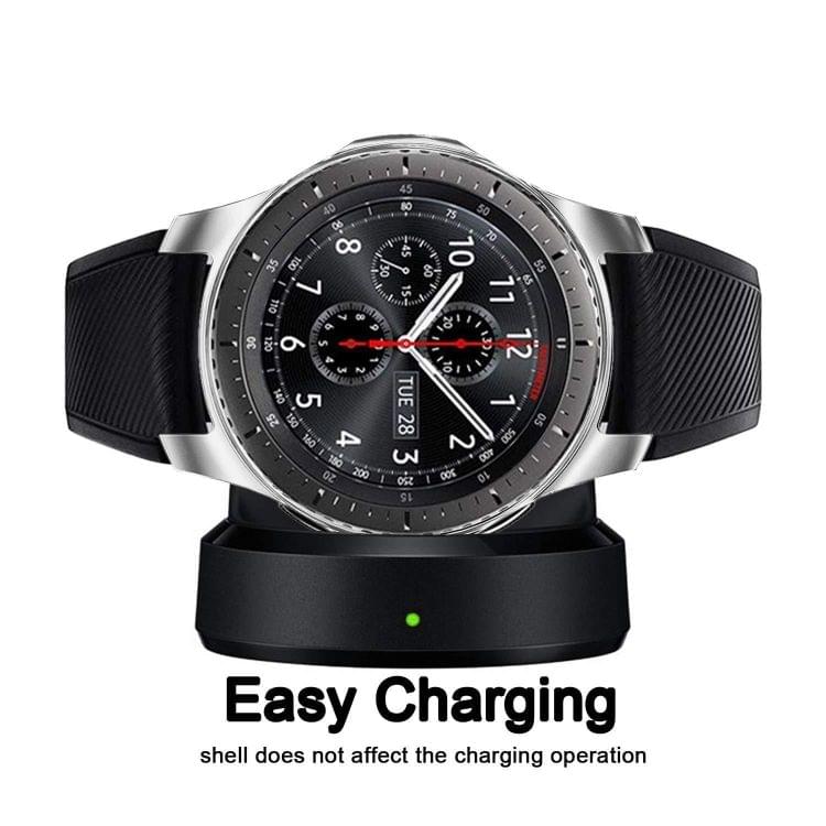 TPU Plated Shockproof Case for Samsung Gear S3 Frontier Smartwatch 42mm(Silver Grey)