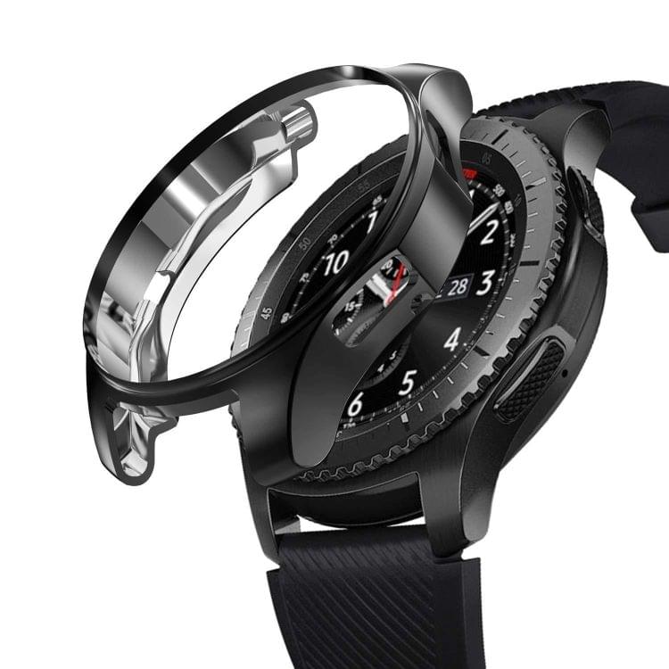 TPU Plated Shockproof Case for Samsung Gear S3 Frontier Smartwatch 42mm(Silver Grey)