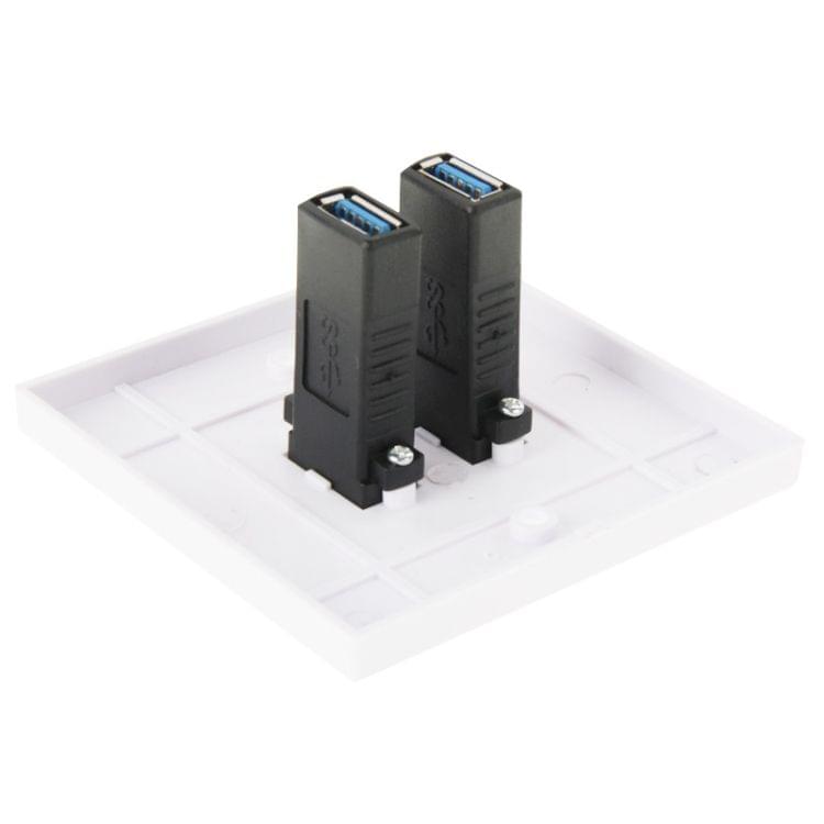 Dual USB 3.0 Female Plugs Home Wall Charger Plate Wall Plate Panel