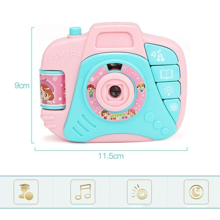 Children Cartoon Projector Simulated Camera Educational Toys (Pink)