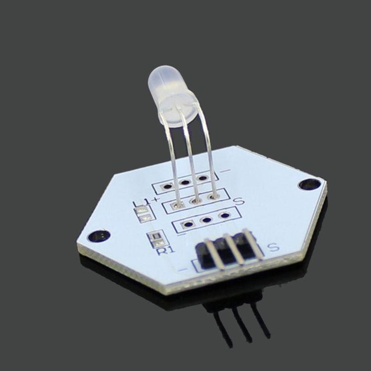 LDTR - 0011 5mm RGB LED Module Red / Green Two-color Common Cathode for Arduino - White