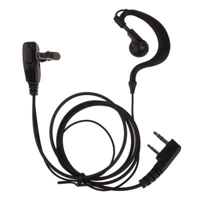 Handheld Transceiver Earphone for Walkie Talkies, 3.5mm + 2.5mm Plug