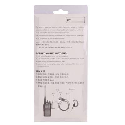 Handheld Transceiver Earphone for Walkie Talkies, 3.5mm + 2.5mm Plug