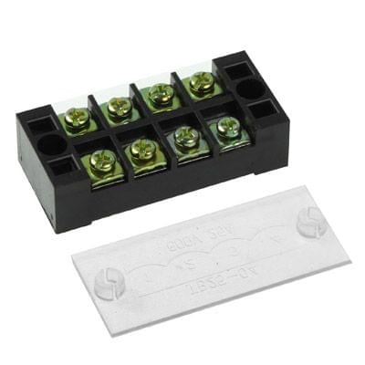 TB-2504 600V 25A Double Row 4 Position Terminal Connector (25A / 4P)