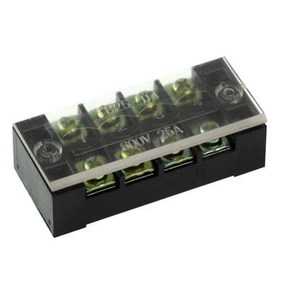 TB-2504 600V 25A Double Row 4 Position Terminal Connector (25A / 4P)