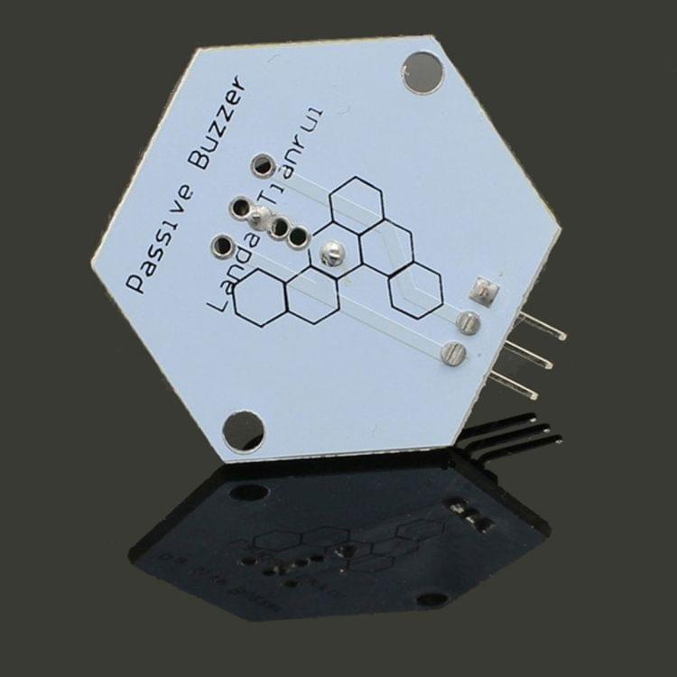 LDTR - 0020 Digital Passive Buzzer Module DC 3.3 - 5V Electromagnetic Sensor for Arduino - White and Black