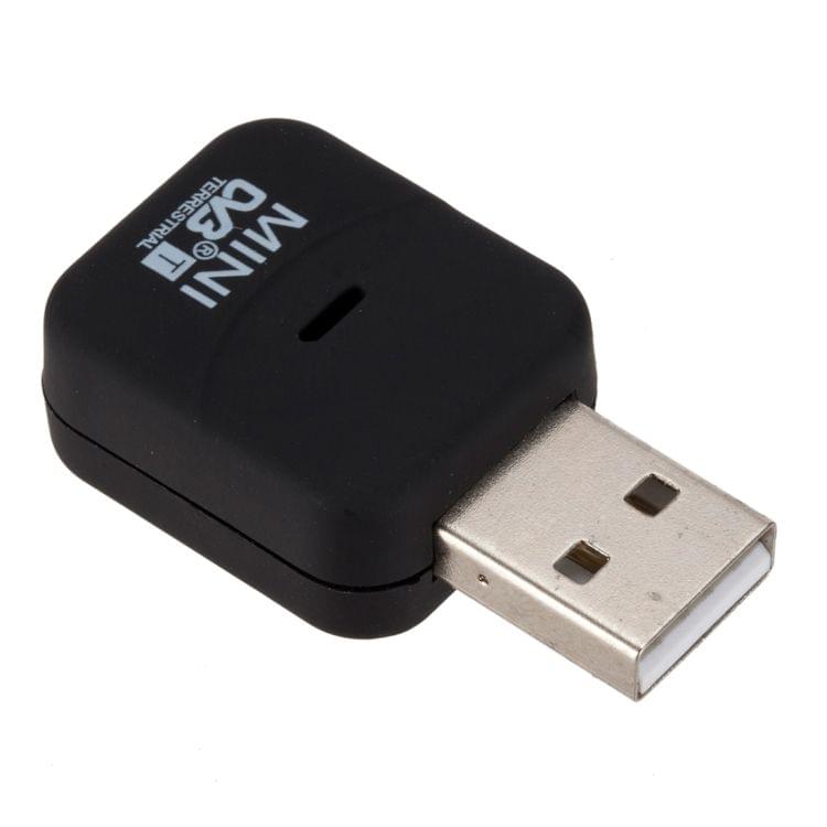 Mini Micro USB 2.0 Mobile Digital TV HDTV Stick DVB-T+DAB+FM Tuner Receiver(Black)