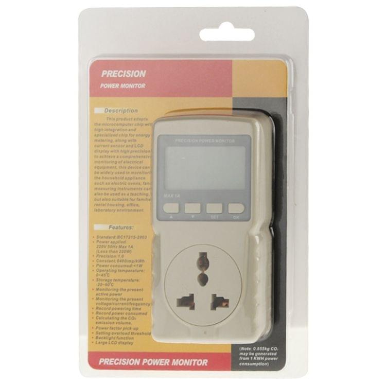 BENETECH GM87 LCD Display MAX 1A Micro Power Monitor Energy Meter, EU Plug