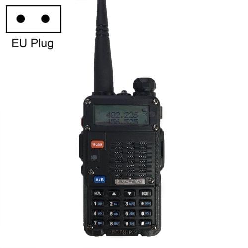 BaoFeng BF-F8HP 8W Dual Band Two-Way Radio VHF UHF Handheld Walkie Talkie, EU Plug(Black)