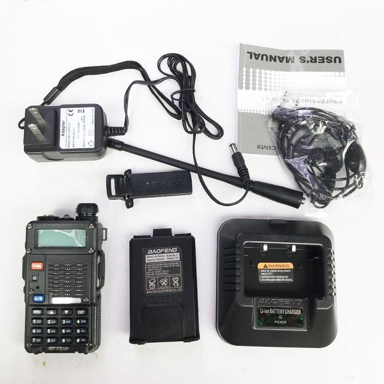 BaoFeng BF-F8HP 8W Dual Band Two-Way Radio VHF UHF Handheld Walkie Talkie, EU Plug(Black)