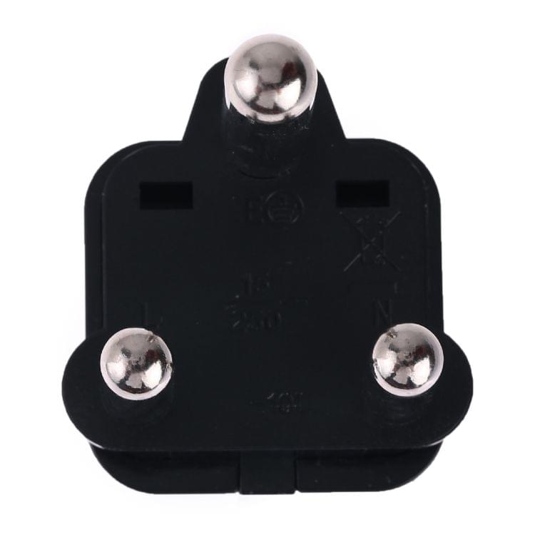 Portable Universal Socket to (Large) South Africa Plug Power Adapter Travel Charger (Black)