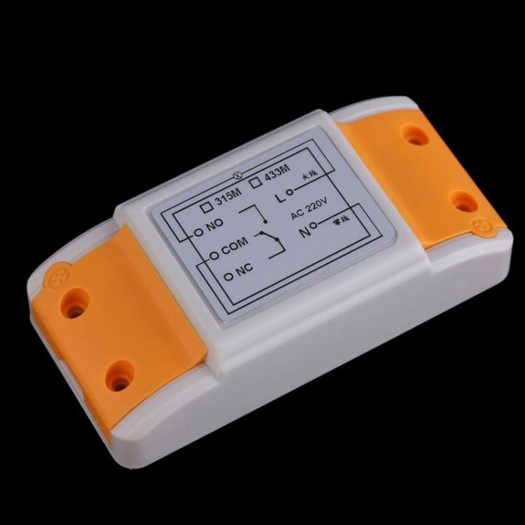 AC 220V 1CH Wireless Remote Control Receiver + 2 Buttons Remote Control RF Wireless Transceiver