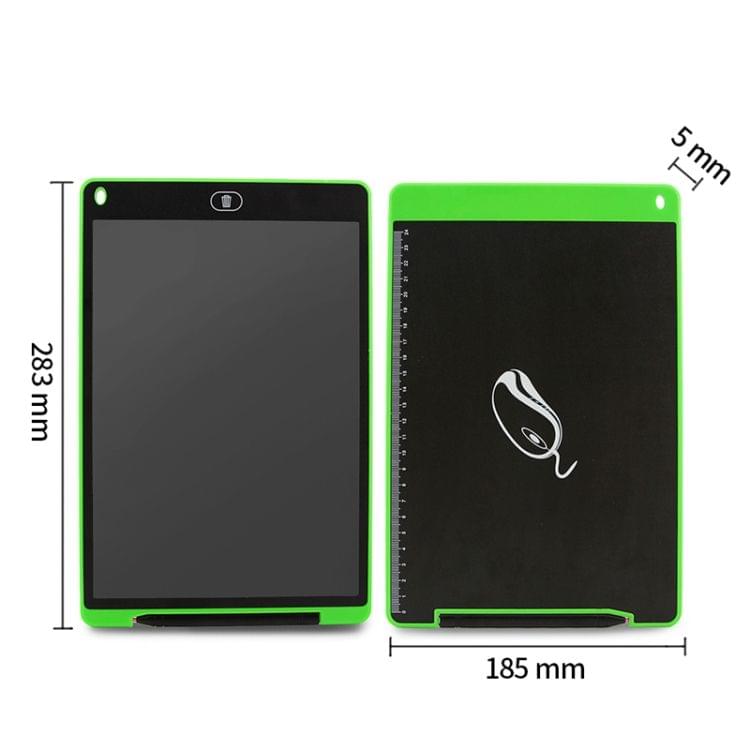 CHUYI Portable 12 inch LCD Writing Tablet Drawing Graffiti Electronic Handwriting Pad Message Graphics Board Draft Paper with Writing Pen, CE / FCC / RoHS Certificated(Green)