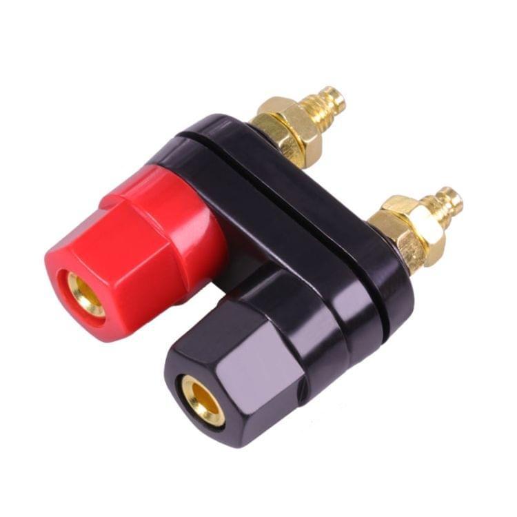 2 Pin 25A Couple Terminals Connector Plugs for Speaker Amplifier Plug Jack