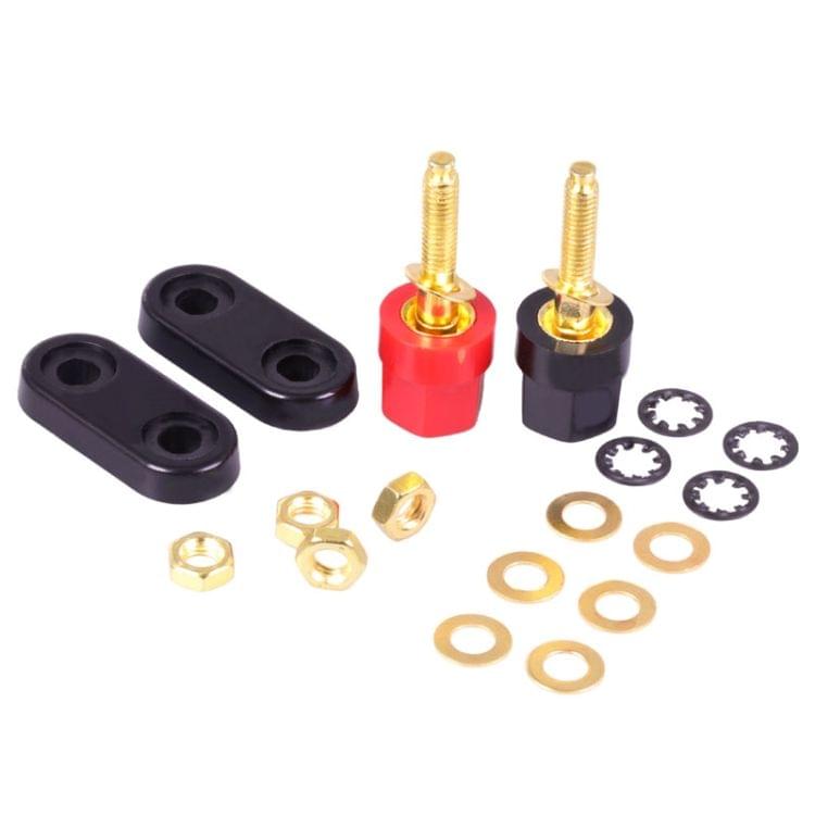 2 Pin 25A Couple Terminals Connector Plugs for Speaker Amplifier Plug Jack