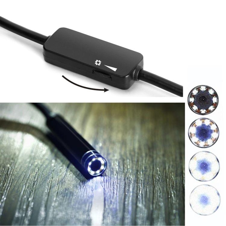 USB-C / Type-C Endoscope Waterproof IP67 Snake Tube Inspection Camera with 8 LED & USB Adapter, Length: 5m, Lens Diameter: 5.5mm
