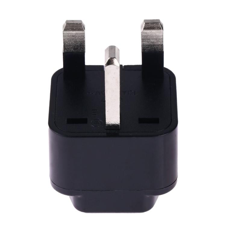 Portable Universal Socket to UK Plug Power Adapter Travel Charger (Black)