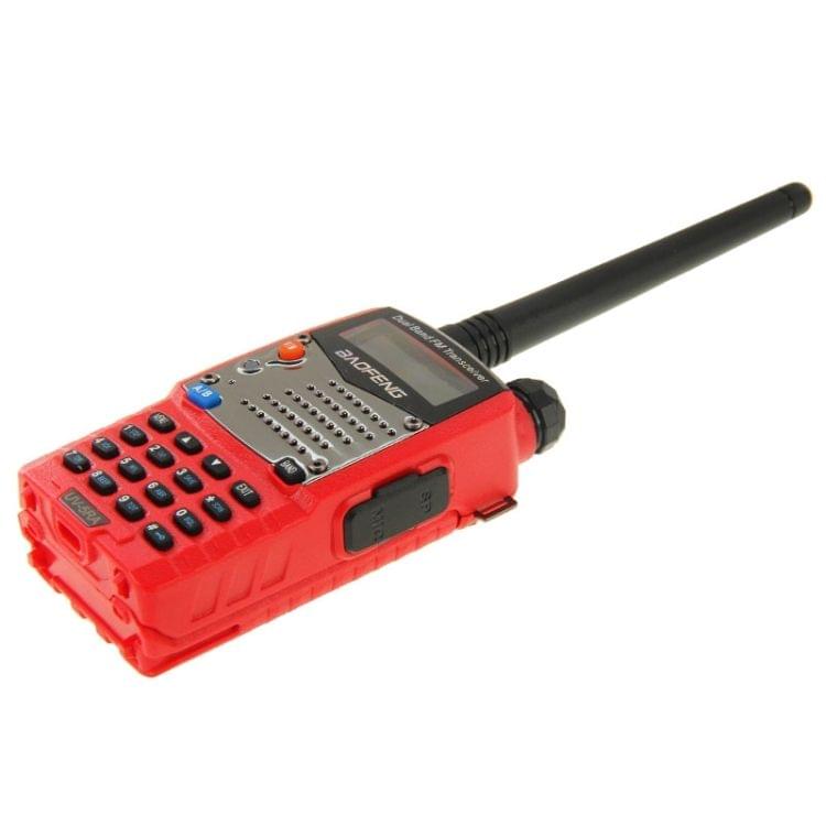 Pure Color Silicone Case for UV-5R Series Walkie Talkies(Red)