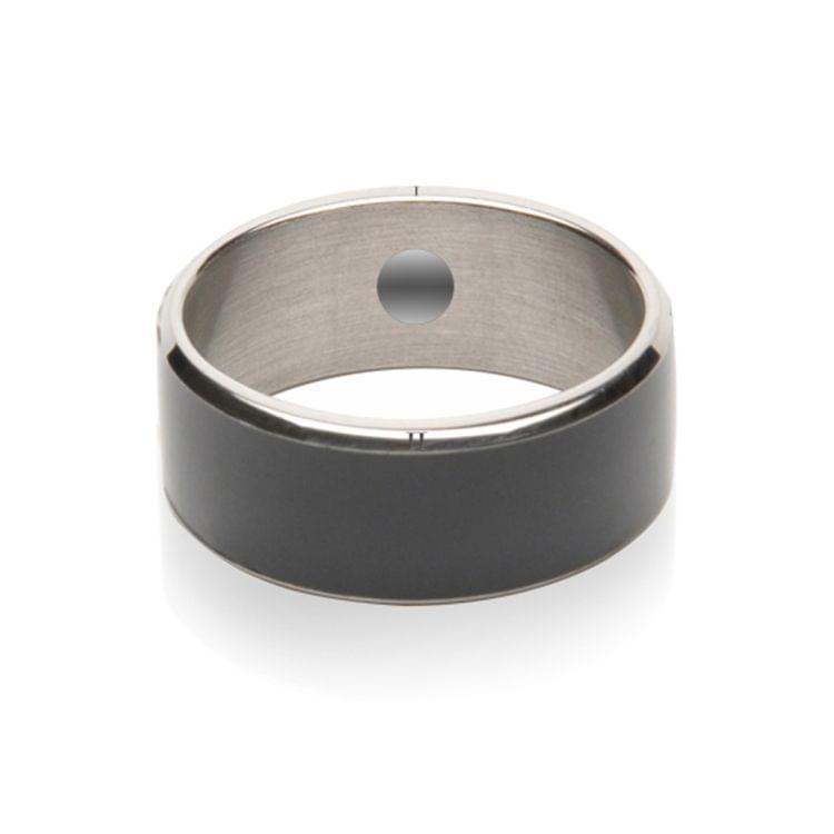 JAKCOM R3F Amorphous Titanium Alloy Smart Ring, Waterproof & Dustproof, Health Tracker, Wireless Sharing, Push Message, Inner Perimeter: 54mm(Black)