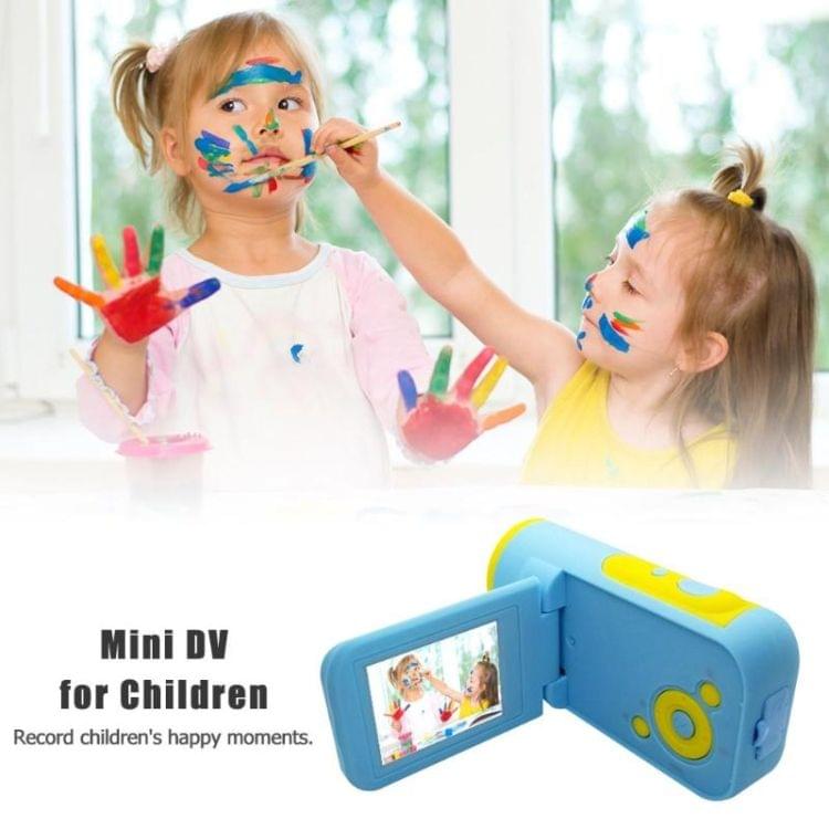 2 inch TFT Display Screen Children Kids Digital Camera DV 4X Zoom Cartoon Camcorder 16MB Built-in Memory 4 Times Digital Zoom(Blue)