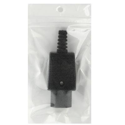 3 Prong Female AC Wall Universal Travel Power Socket Plug Adaptor(Black)