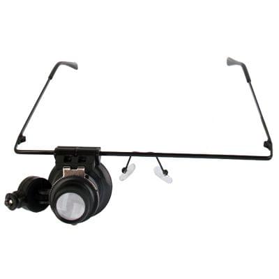 20X Glasses Type Watch Repair Magnifier With LED Light