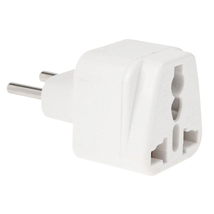 Portable UK US to EU Plug Adapter Power Socket Travel Converter