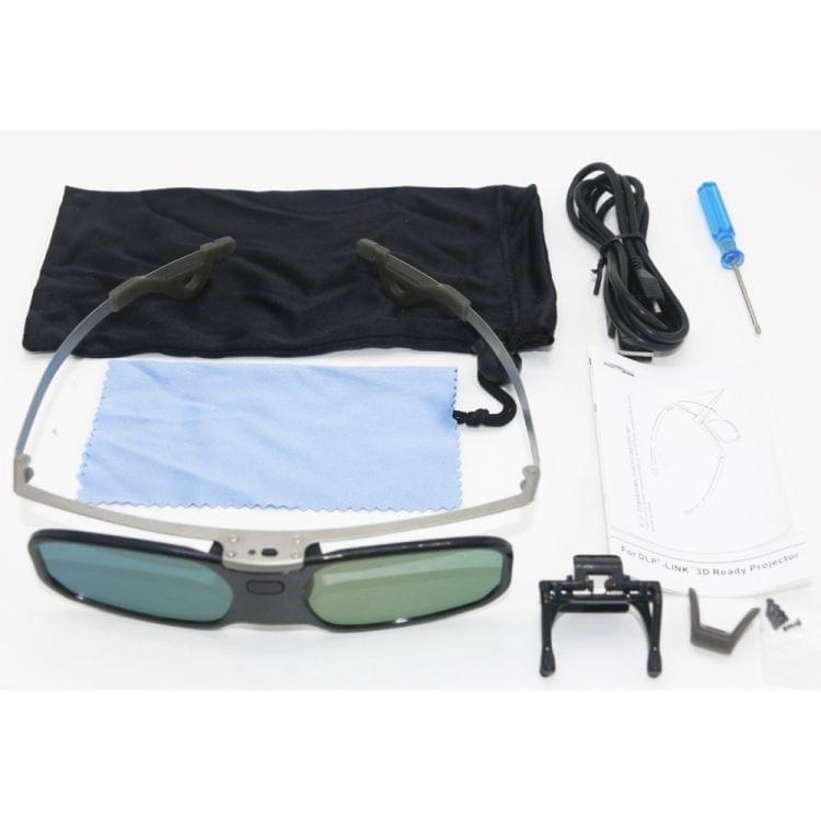 Bluetooth Active Shutter 3D Glasses+Myopia Clip for Samsung Sony W807C LG 3D TV EPSON projector TW5200/5210/5300/5350/2030