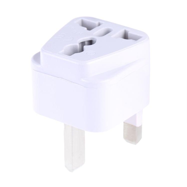 Portable Universal Socket to UK Plug Power Adapter Travel Charger (White)