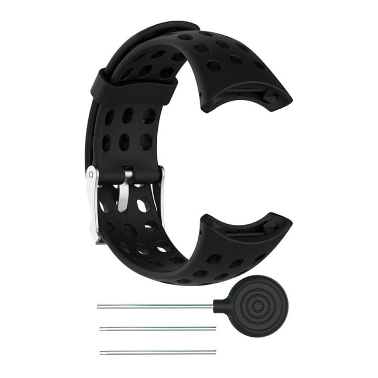 Silicone Male Replacement Wrist Strap for SUUNTO M1 / M2 / M4 / M5 (Black)