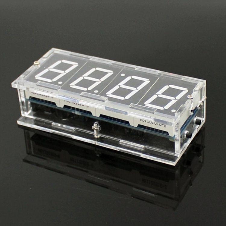 SZ-0001 Microcontroller LED Digital Clock DIY Kit Set - Colormix