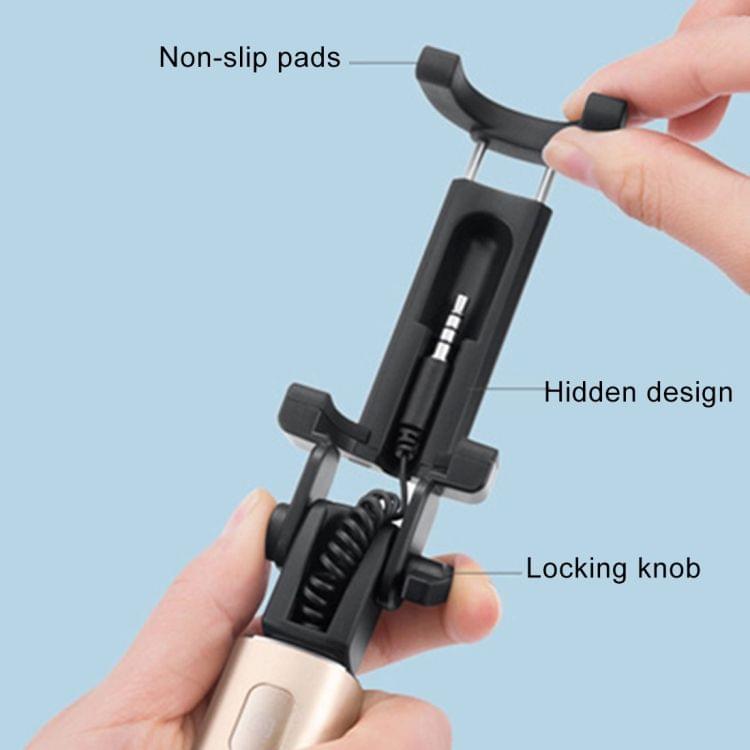 Original Huawei Live Broadcast Selfie Stick Monopod Extendable Handheld Holder with Wire Control(Black + Gold)