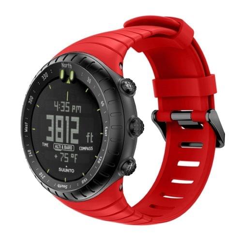 Smart Watch Silicone Wrist Strap Watchband for Suunto Core(Red)
